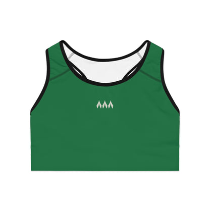 Green Sports Bra | Stylish Activewear for Fitness, Yoga, Running, Gym Wear, Sports Activities