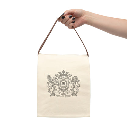 Stylish Canvas Lunch Bag with Strap, Eco-Friendly Tote, Picnic Bag, Personalized Food Container, Unique Gift for Men and Women