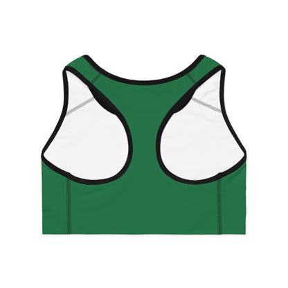 Green Sports Bra | Stylish Activewear for Fitness, Yoga, Running, Gym Wear, Sports Activities