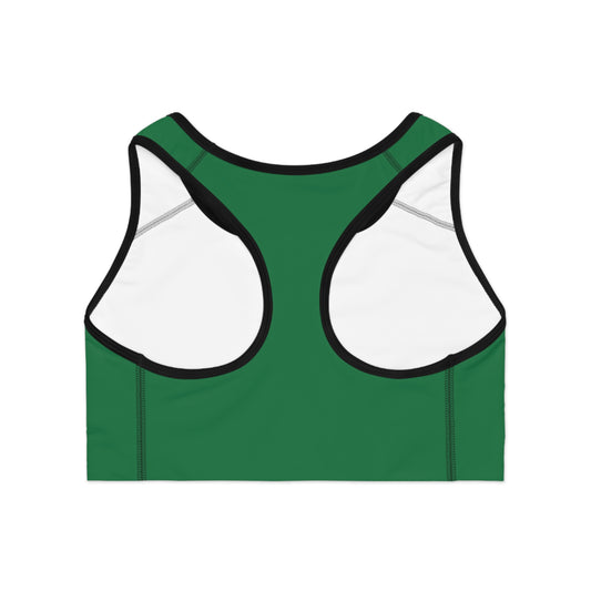 Green Sports Bra | Stylish Activewear for Fitness, Yoga, Running, Gym Wear, Sports Activities